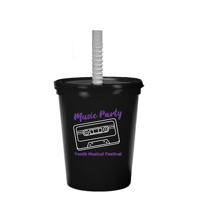 16 oz. Little Sippy Stadium Cup (2 Color Imprint)